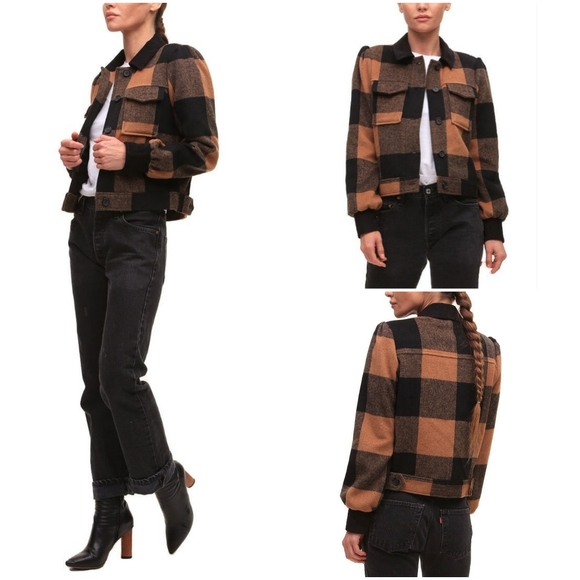 NWT n:Philanthropy Renzo Jacket in Plaid Multi - Picture 3 of 16